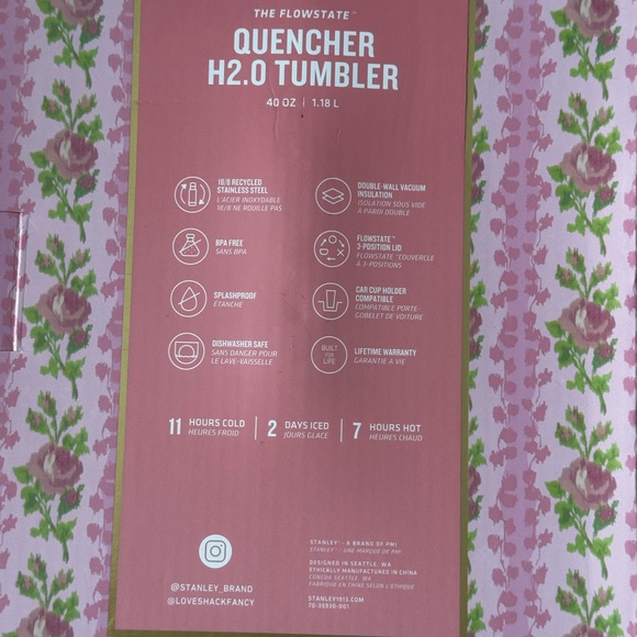 Stanley 1913 x Pink Floral
40oz Tumbler Set - Picture 3 of 6